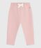 Babies' plain cotton trousers JOLI pink
