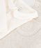 Babies' plain dungarees and body set in cotton with a collar Ecru/ecru