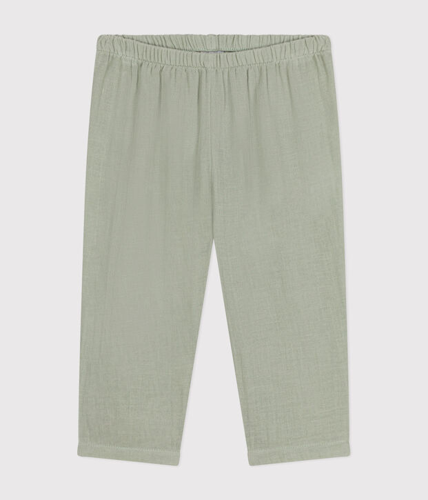 Babies' Cotton Gauze Trousers green