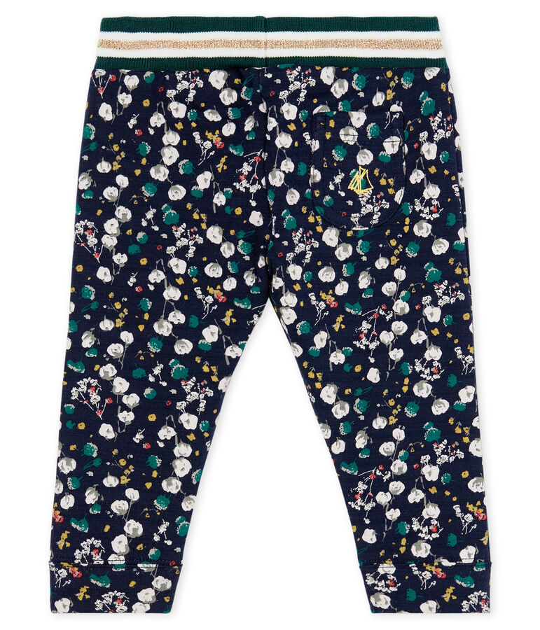 Baby Girls' Printed Tube Knit Trousers blue/multicolor
