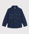Children's plain denim shirt blue
