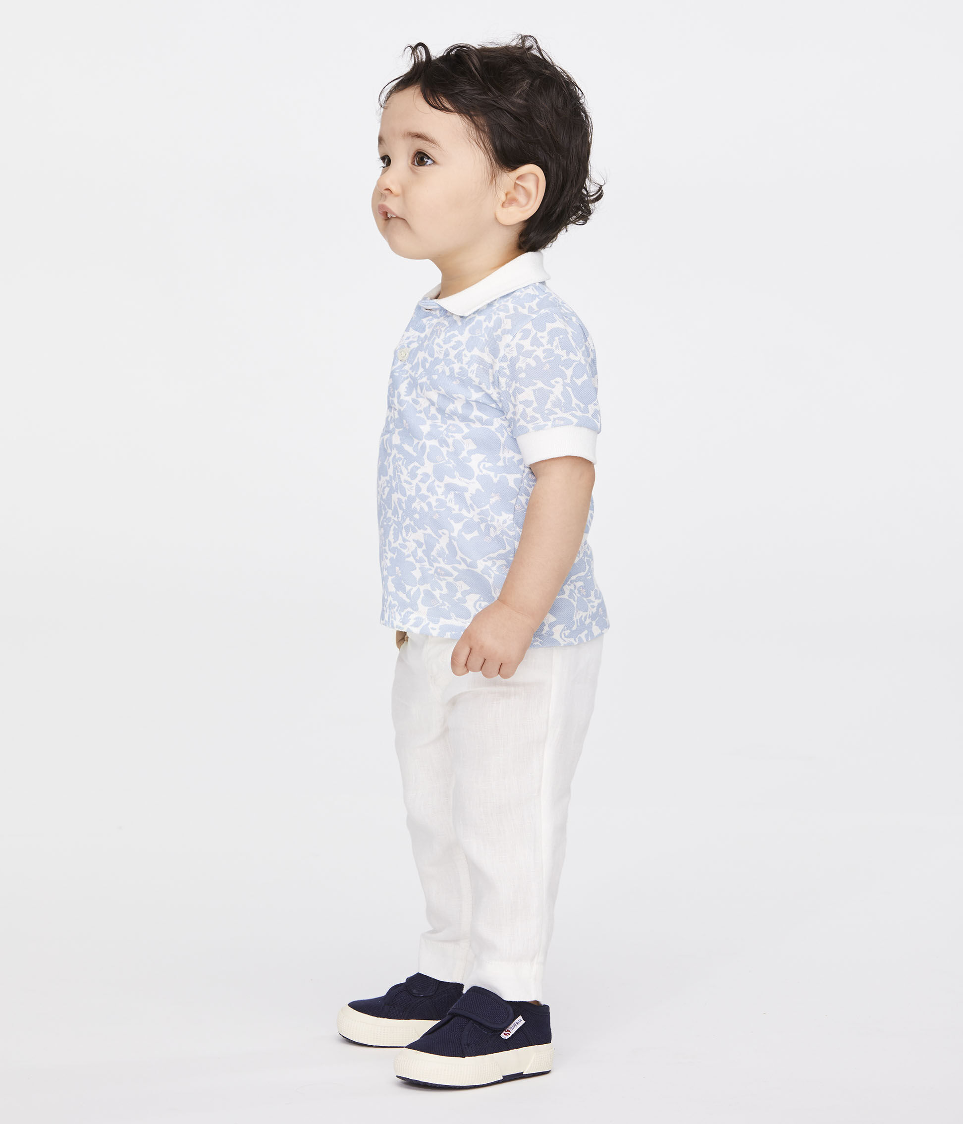 baby boy white linen pants