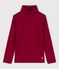 Children's Unisex Cotton Roll Neck SANGRIA red