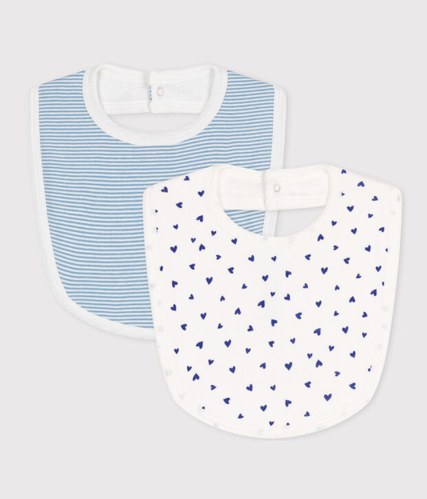PACK OF 2 COTTON BABY BIBS multicolor