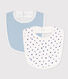 PACK OF 2 COTTON BABY BIBS 