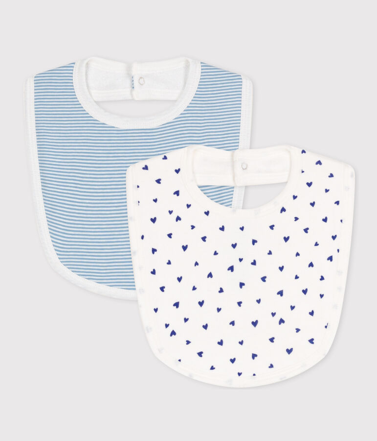 PACK OF 2 COTTON BABY BIBS multicolor