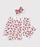 Children's cotton fox costume pyjamas white/multicolor
