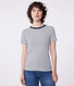 The iconic short-sleeved stripy rib knit T-shirt for women