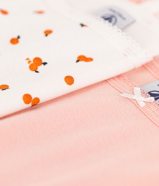 Girls' Orangette Themed Cotton Strappy Vests - 2-Pack variante 1