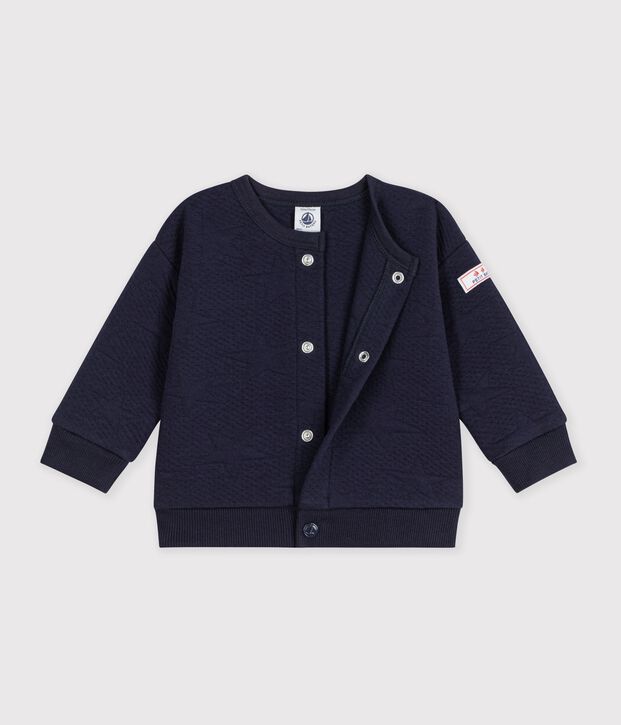 Babies' cardigan in thick cotton with a star motif SOIR