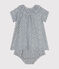 Babies' Cotton Gauze Short-Sleeved Dress and Bloomers AVALANCHE /INCOGNITO