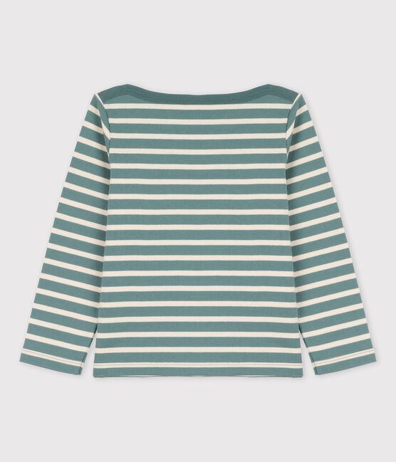 Unisex Children's Striped Cotton Top BRUT green/AVALANCHE white
