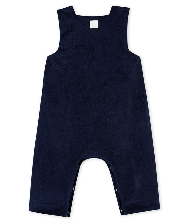 Baby boy's very fine corduroy dungarees blue