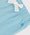 Babies' plain cotton shorts AQUATIC blue