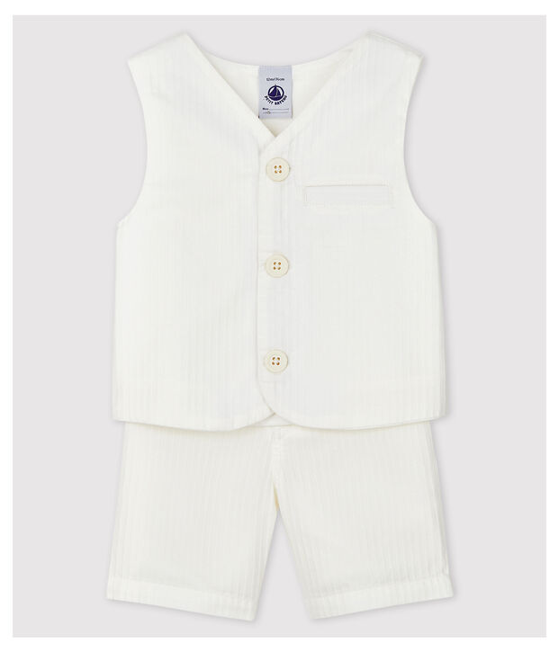 Baby Boys' Stripy Poplin Clothing - 2-Pack white/multicolor
