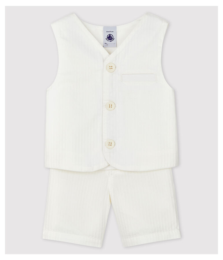 Baby Boys' Stripy Poplin Clothing - 2-Pack white/multicolor