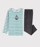 Boys' Velour Anchor Pyjamas MARSHMALLOW white/BRUME /MULTICO