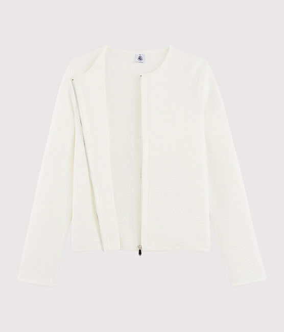 Women's cardigan jacket MARSHMALLOW white