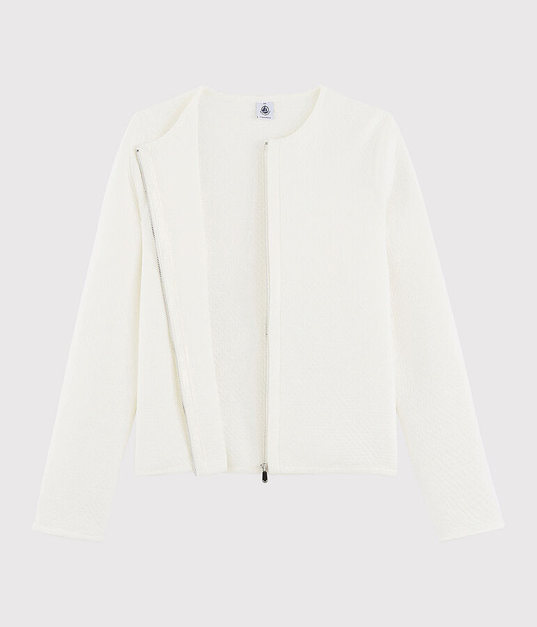 Women's cardigan jacket white