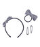 Pack of Girls' Hair Accessories SMOKING blue/COQUILLE beige