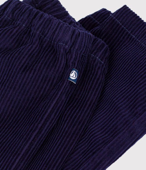 Babies' plain corduroy trousers SOIR