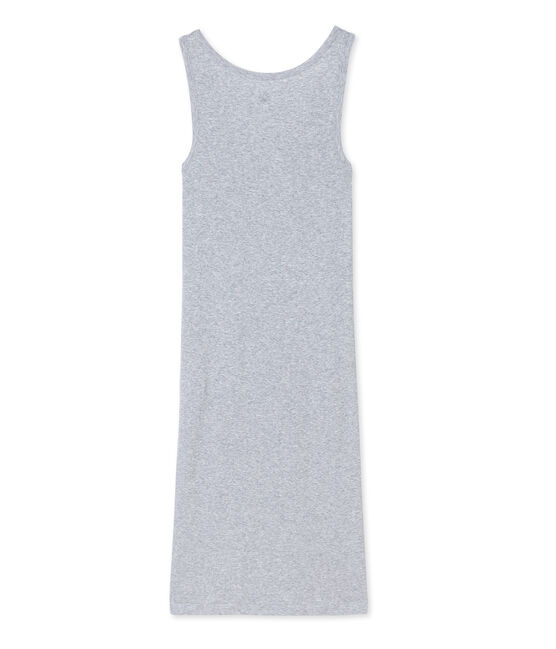 Women's nightie in ultra light cotton - FUMEE CHINE grey