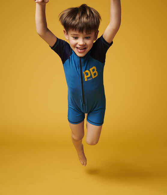 Boys UV-Proof Recycled Jumpsuit MYKONOS blue