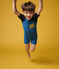 Boys UV-Proof Recycled Jumpsuit MYKONOS blue
