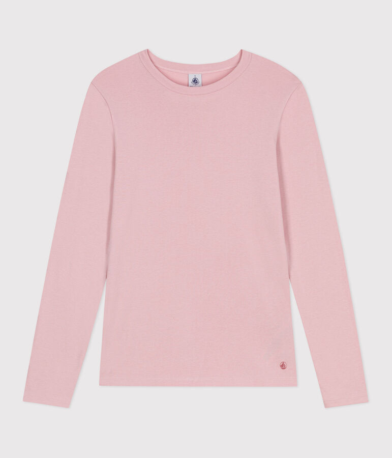 The Iconic long-sleeved cotton T-shirt for women pink