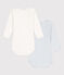 Babies' Pinstriped Long-Sleeved Cotton Bodysuit - 2-Pack variante 1