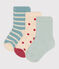 Babies' Cotton Jersey Spotted Socks - Pack of 3 variante 1