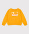 Printed fleece sweatshirt for girls/boys BOUDOR yellow