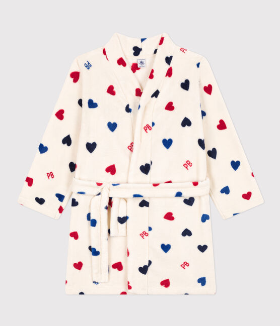 Children's Unisex Fleece Dressing Gown AVALANCHE white/MULTICO