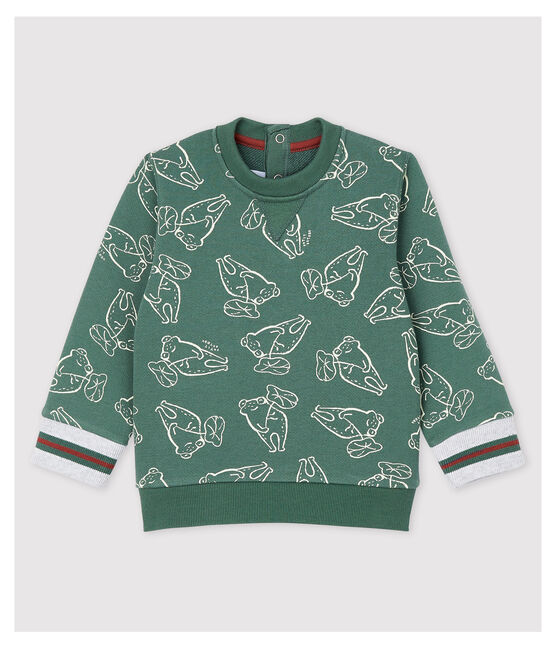 Baby Boys' Brushed Fleece Sweatshirt VALLEE green/VALLEE CLAIR
