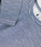 Unisex Pinstriped Long-Sleeved Wool/Cotton T-Shirt MEDIEVAL blue/MARSHMALLOW white