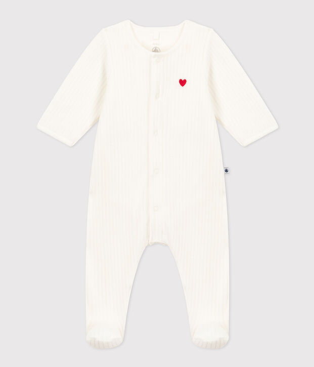 UNISEX VELOUR BODYJAMAS white