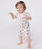 Babies' short floral cotton jumpsuits - 2-Pack variante 1