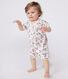 Babies' short floral cotton jumpsuits - 2-Pack
