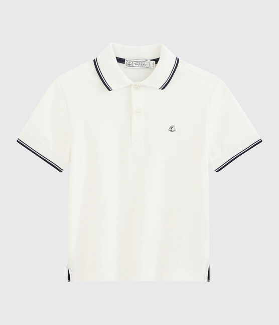 Boys' Polo Shirt MARSHMALLOW white
