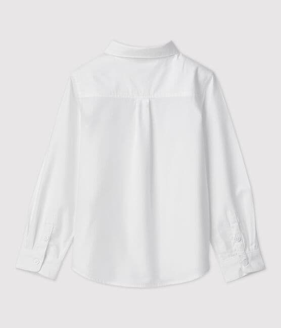 Boys' Oxford Cotton Shirt ECUME white