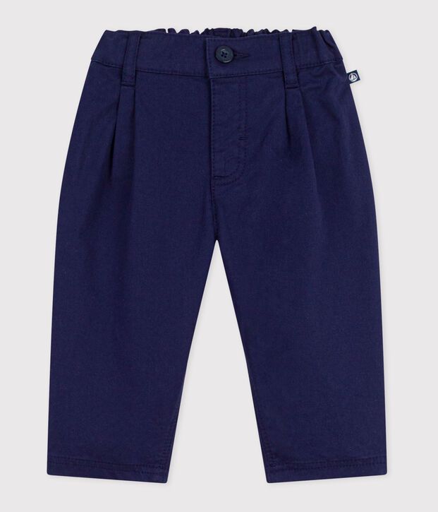 Babies' plain twill trousers SOIR