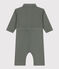 Babies' Fine Velour Jumpsuit THUYA green