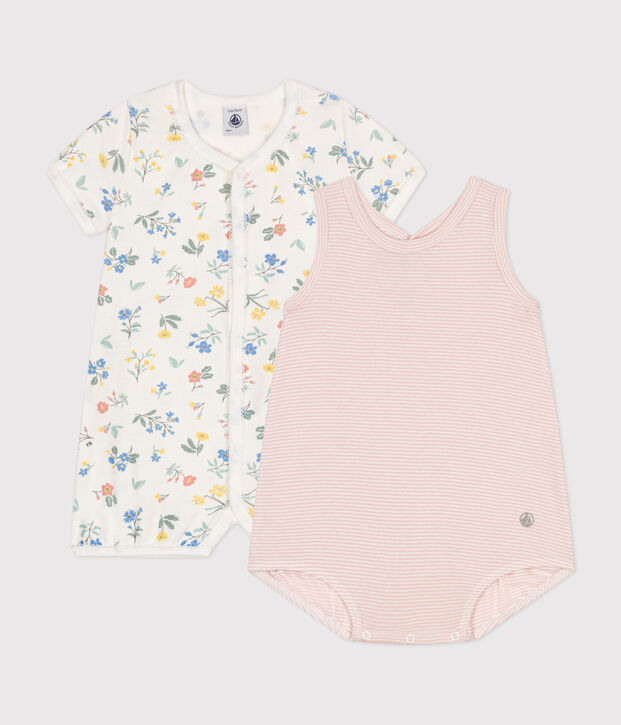 Babies' Cotton Playsuits - 2-Pack multicolor