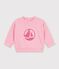 Babies' plain cotton sweatshirt with a printed logo CHARMI