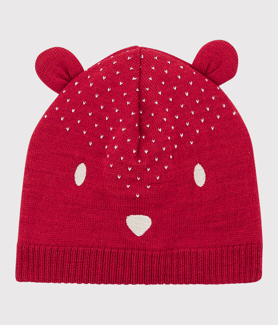 Babies' Knitted Hat TERKUIT red