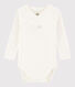Unisex Babies' Short-Sleeved Wrapover Bodysuit