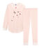 Girls' Pyjamas in Cotton MARSHMALLOW white/ROSAKO pink