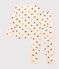 Women's Heart-pattern Cotton Pyjamas AVALANCHE white/MULTICO
