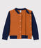 Unisex Fleece Baseball Jacket ECUREUIL brown/MEDIEVAL