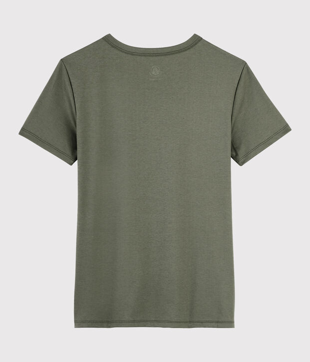 Women's Sea Island cotton T-shirt brown